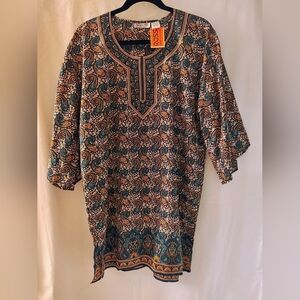 Paisley Patterned Tunic Dress